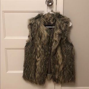 Tinsel XS faux fur vest